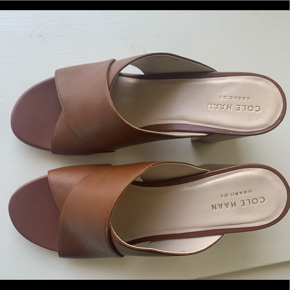 Cole Haan heeled sandals.